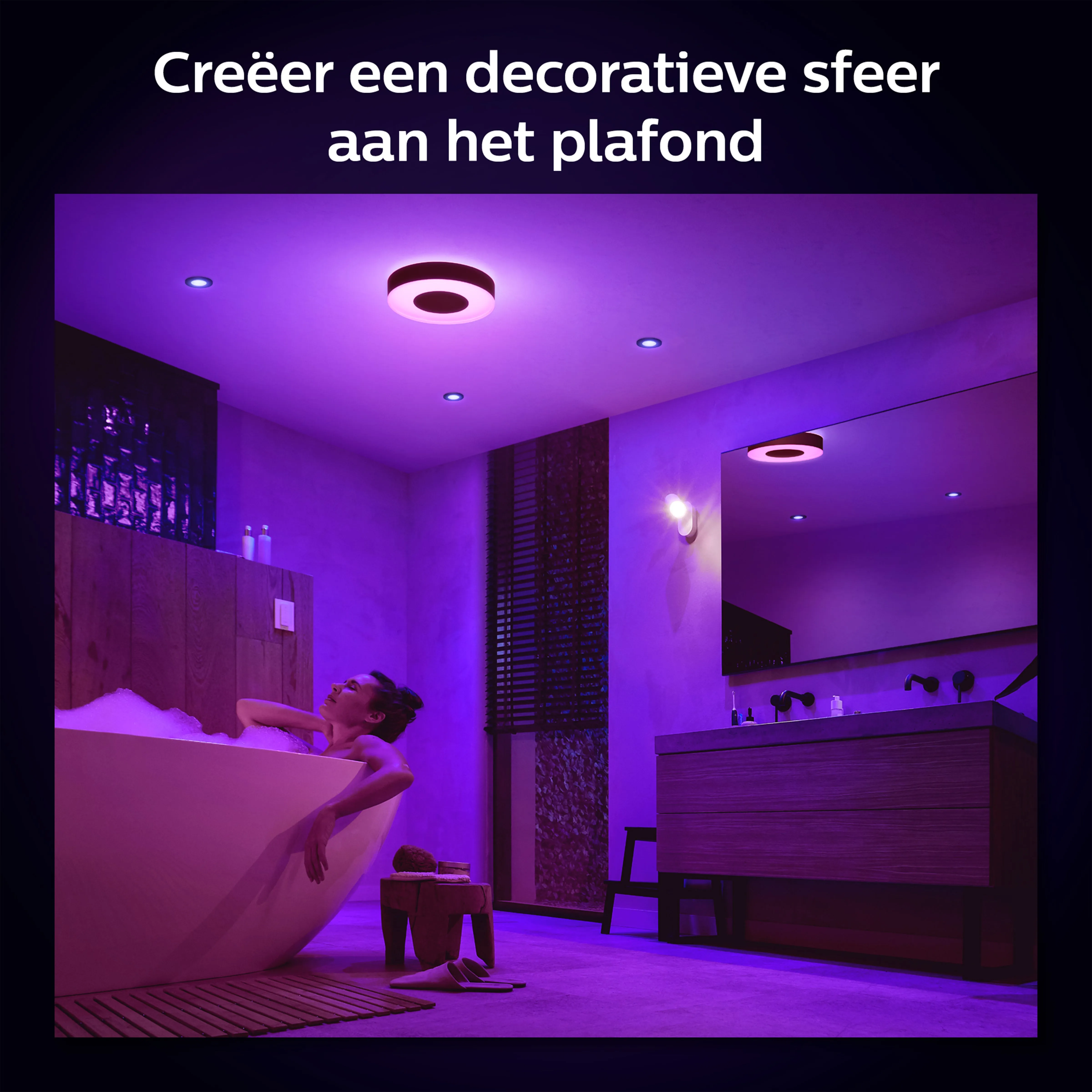 PLAFONDLAMP  XAMENTO GEINTEGREERDE LED 2350LM  ZWART